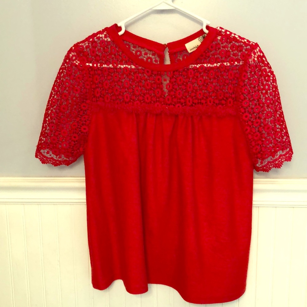 Red blouse